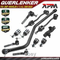 11x Kit Bras de Suspension Avant Gauche Droite pour Jeep Wrangler II Tj
