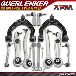 12x Kit Bras de Suspension Avant Gauche Droite pour Tesla Modèle S 5YJS 60 70 85