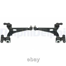 2x DELPHI Kit Bras de Suspension Inférieure Avant Convient pour Citroën C8 Fiat