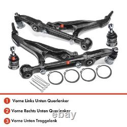 4x Kit Bras de Suspension Avant pour Honda Crx III Eg Eh Civic V VI Ej MB Mc 1.3