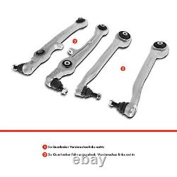 4x Kit Bras de Suspension Essieu avant Gauche en Bas A Droite pour Audi A6 4F C6