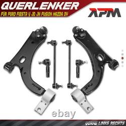 6x Kit Bras de Suspension Avant Gauche Droite pour Ford Fiesta V Jd Jh Fusion