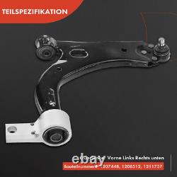 6x Kit Bras de Suspension Avant Gauche Droite pour Ford Fiesta V Jd Jh Fusion