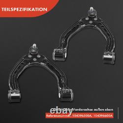 6x Kit Bras de Suspension Avant à Gauche Droite pour Tesla Modèle S 5YJS 60-100