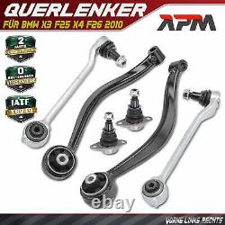 6x Kit Bras de Suspension Rotule Avant Gauche Droite pour BMW X3 F25 X4 F26