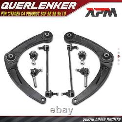 8x Kit Bras de Suspension Avant Gauche Droite pour Citroën C4 Peugeot 307 3E 3B