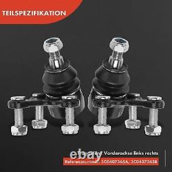 8x Kit Bras de Suspension Essieu Avant L+R pour VW Cc 3C 362 357 Sharan 7N Audi