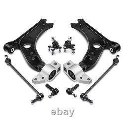 8x Kit Bras de Suspension avant Bas Extérieur pour Audi A3 VW Golf V VI Jetta 3