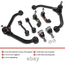 8x Kit Bras de Suspension avant Gauche Droite pour Jeep Cherokee KJ bj. 2001-2008
