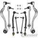Kit Bras De Suspension Avant Convient Pour Bmw 5er E39 Prêt à Poser 8-tlg Essieu
