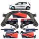 Kit Triangle Bras De Suspension Rotule Biellette + Stab Pour Renault Clio Iii