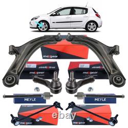 Kit Triangle Bras De Suspension Rotule Biellette + Stab Pour Renault Clio III