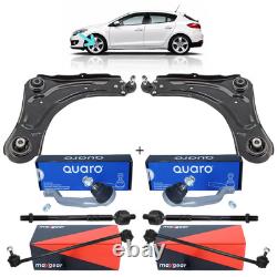 Kit Triangle Bras De Suspension Rotule Biellette + Stab Pour Renault Megane III