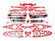 Rovan Baja Max Super Etendu Cnc Aluminium Bras Suspension Kit Hpi 5b 5t Rouge
