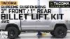 Tacoma Supreme Suspensions 3 Front 1 Rear Pro Billet Lift Kit 2005 2019 Review Install